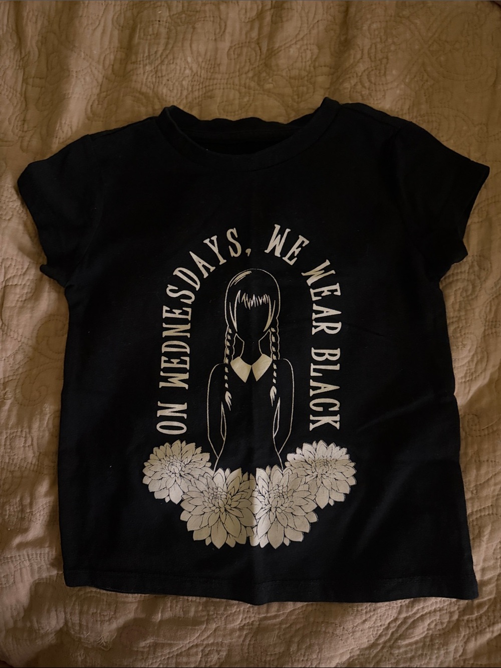 Target Black Short-Sleeve Graphic Tee with White Print